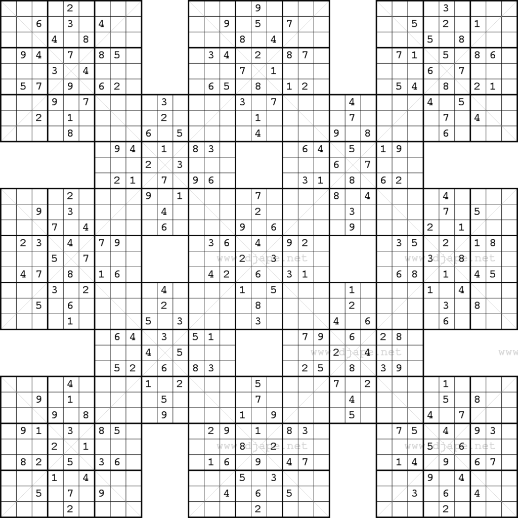 Double Harakiri Sudoku X