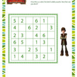 Dragon Sudoku View Printable Dragon Puzzle For 3rd Grade