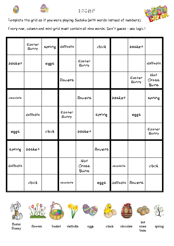 Printable Bunny Slope Sudoku