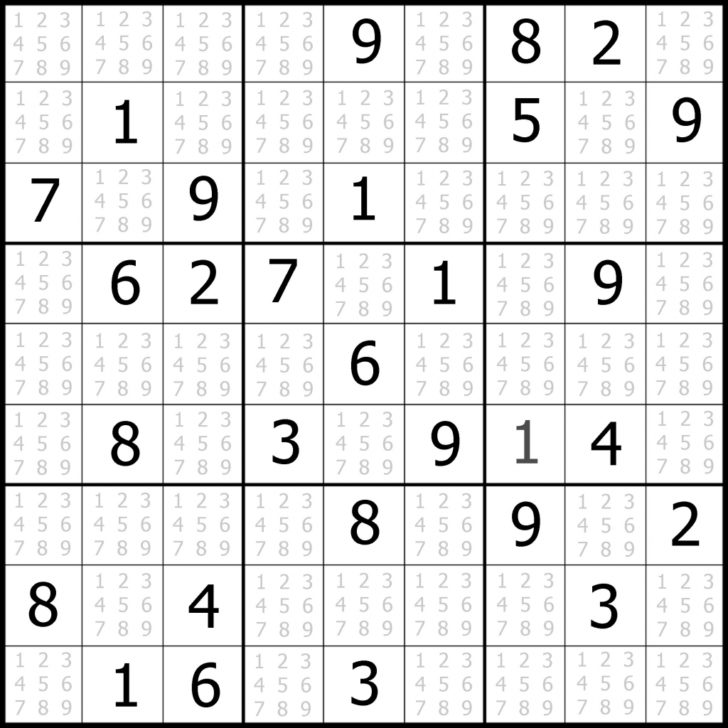 Easy Sudoku Puzzles Printable Answers