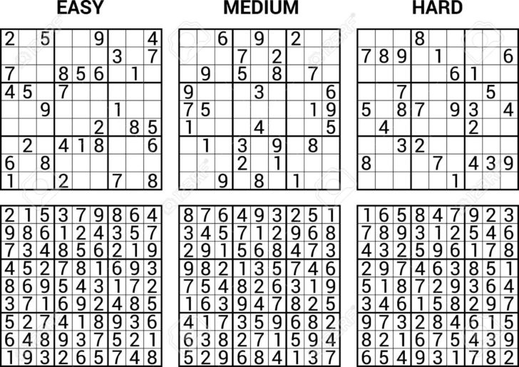 Very Easy Sudoku Printable With Answers