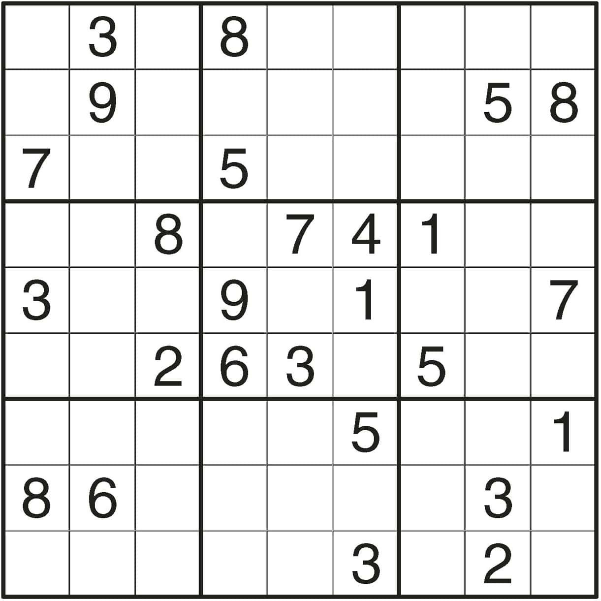 Www Free Printable Sudoku Puzzles Com