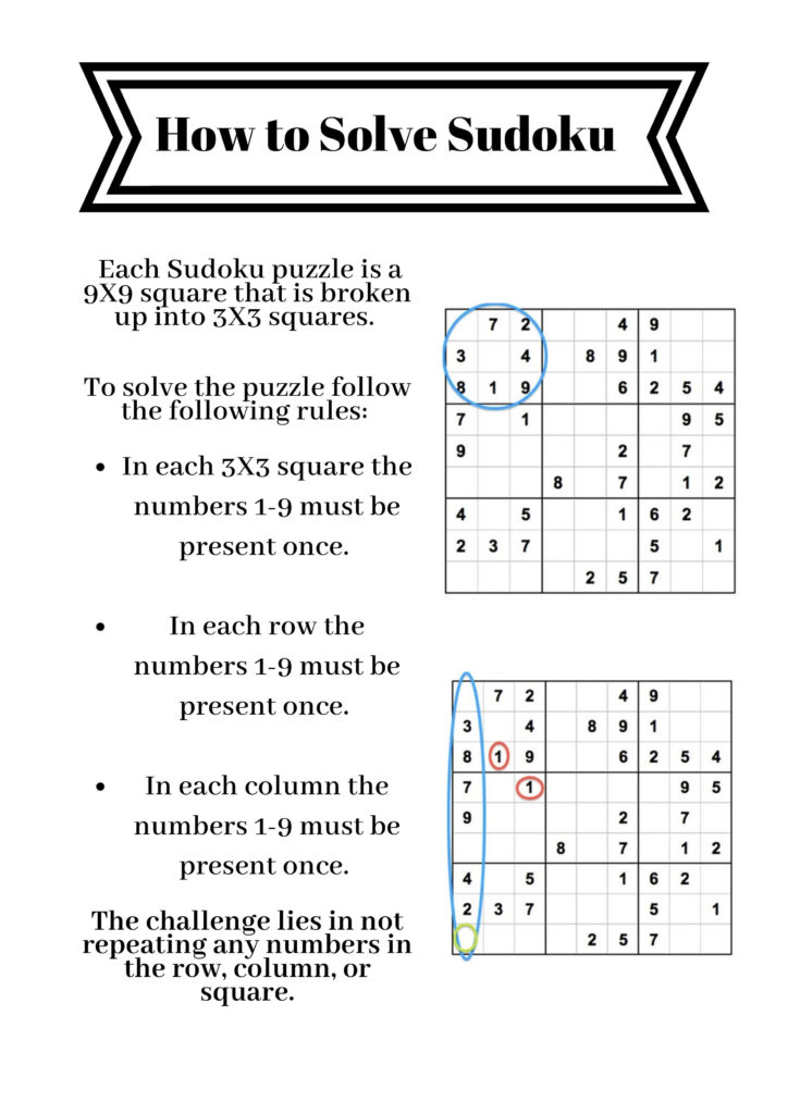 Easy To Follow Instructions For Solving Sudoku Puzzles