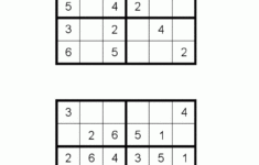 Free Kid Sudoku Puzzle 6×6 Page 1