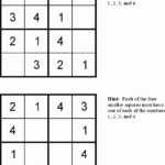 Free Kid Sudoku Puzzle Level 1 Page 1 Sudoku Sudoku