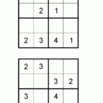 Free Kid Sudoku Puzzle Level 3 Page 6 Okul Okul Ncesi