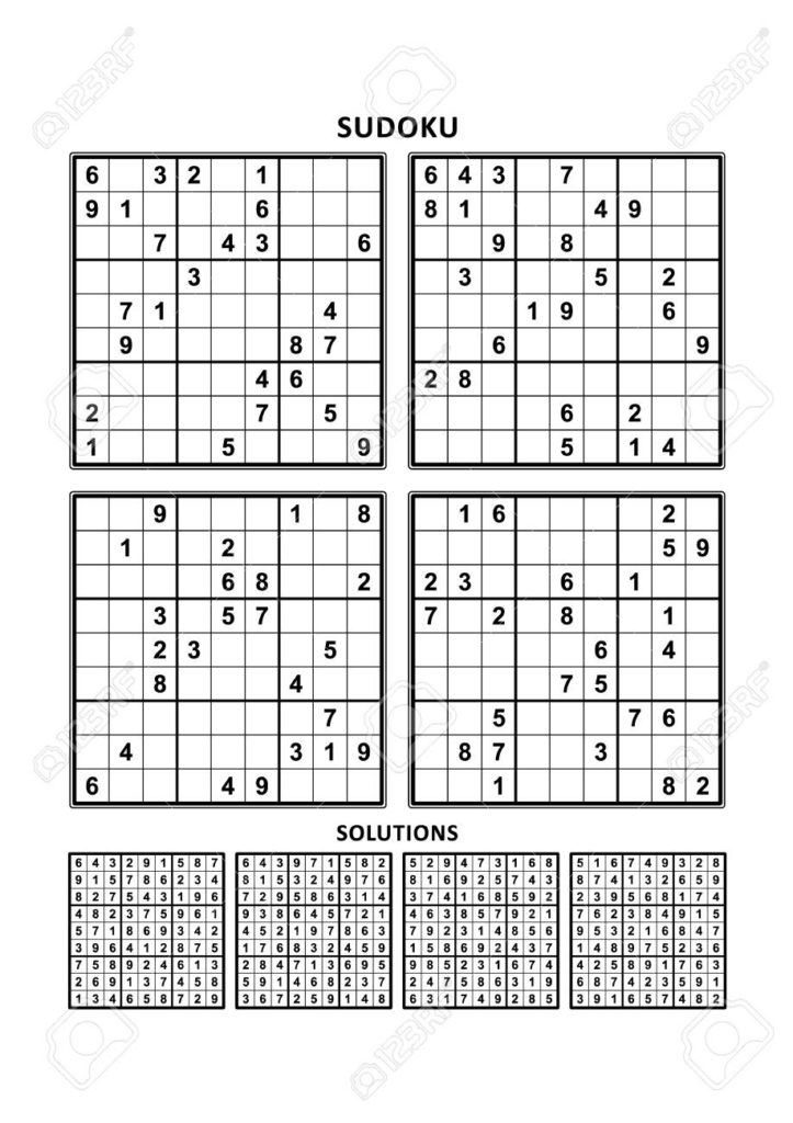 Free Printable Jigsaw Sudoku 4 Per Page Sudoku Printable
