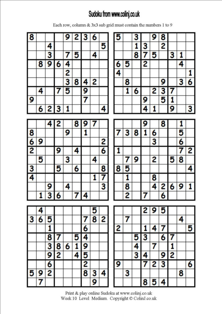 Sudoku Puzzles Org Printables 6