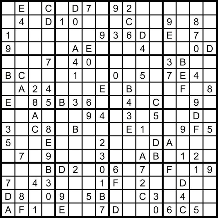 Printable Super Challenger Sudoku Puzzles