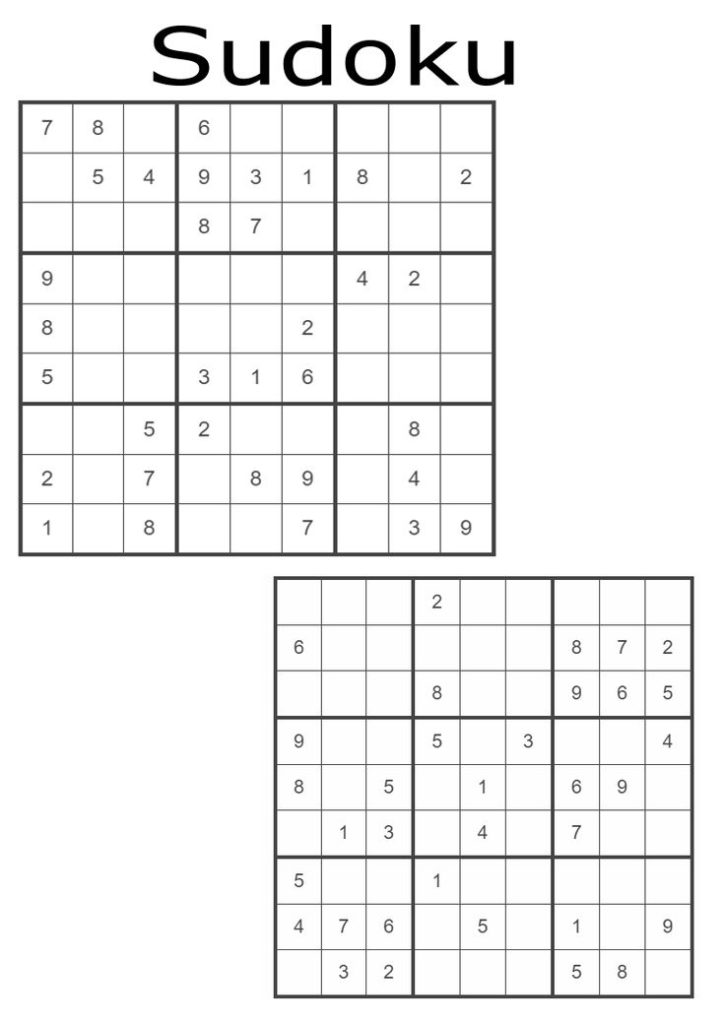 Free Sudoku Printable In 2020 Sudoku Printable Sudoku