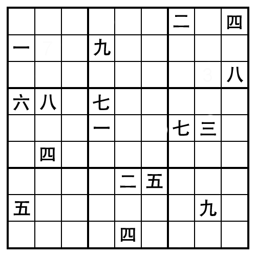 Kanjil Sudoku Printable