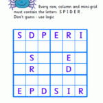 Halloween Word Sudoku For Kids Medium 2
