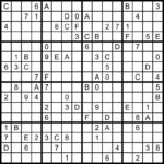 Hexadoku Sudoku 16x16 16x16 Sudoku Sudoku Print Mega Etsy