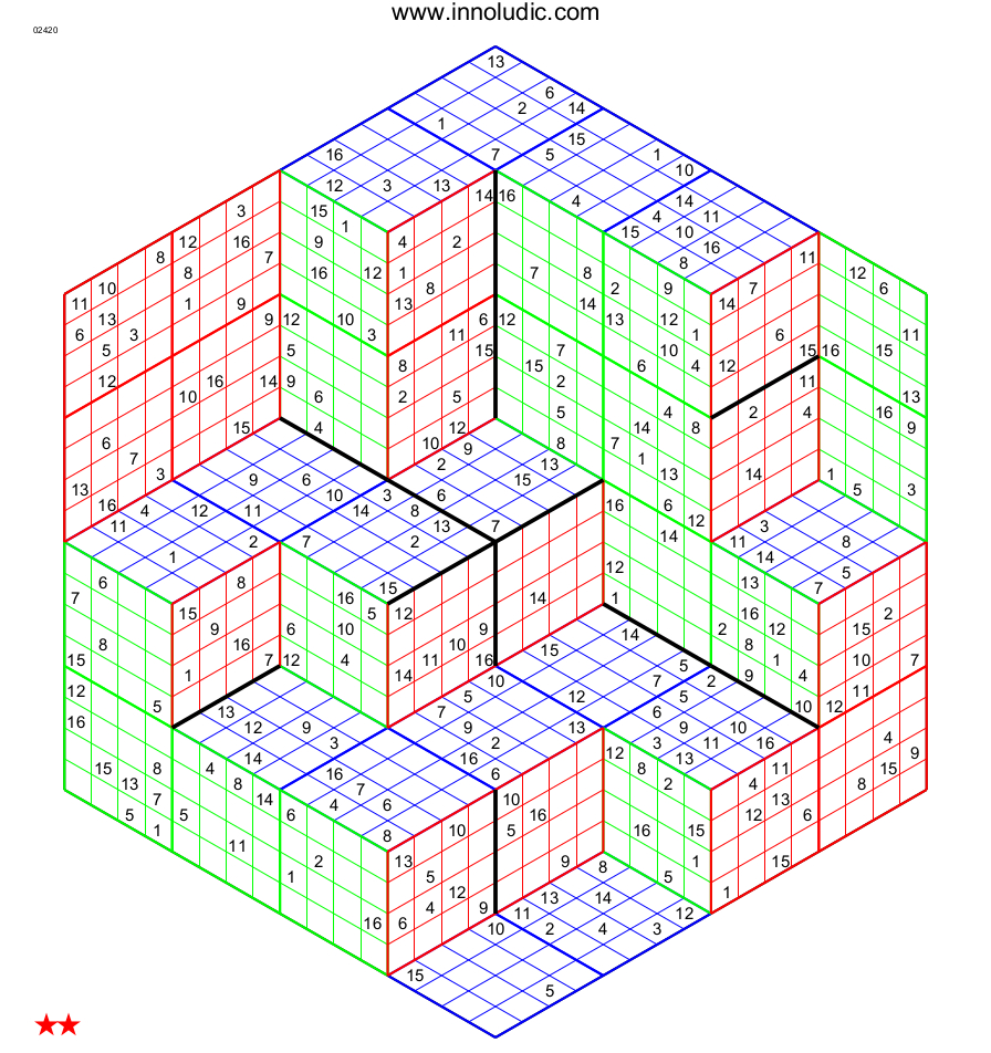 3d Sudoku Puzzle Printable