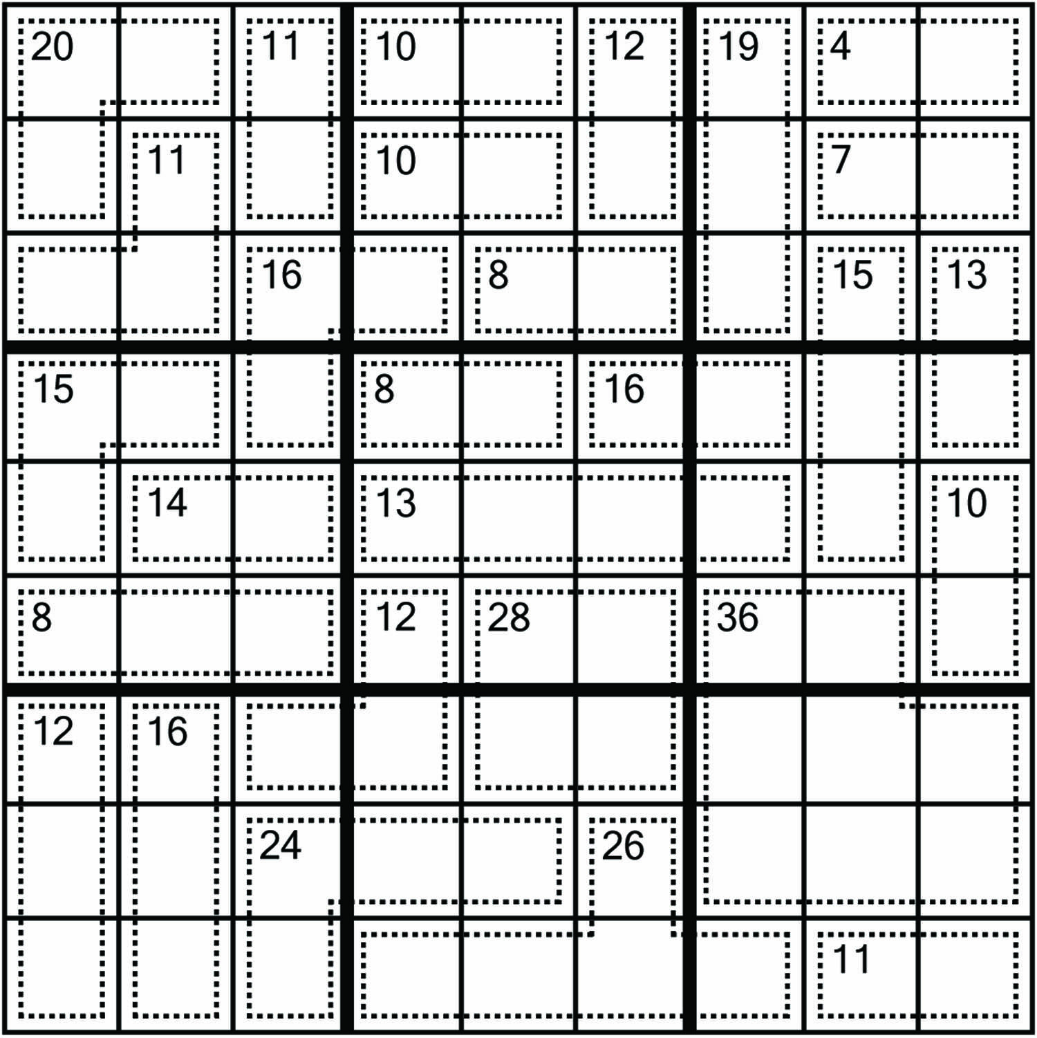 Killer Sudoku Printable Krazydad