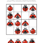 Ladybug Sudoku Puzzles Ladybugs Preschool Sudoku