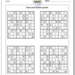 Math Worksheets Sudoku Sudoku Sudoku Hard Set 1