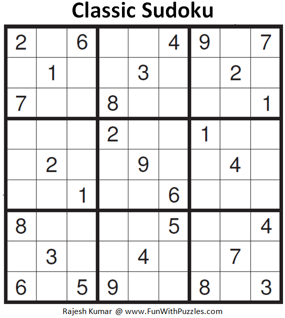 Fun Sudoku Printable