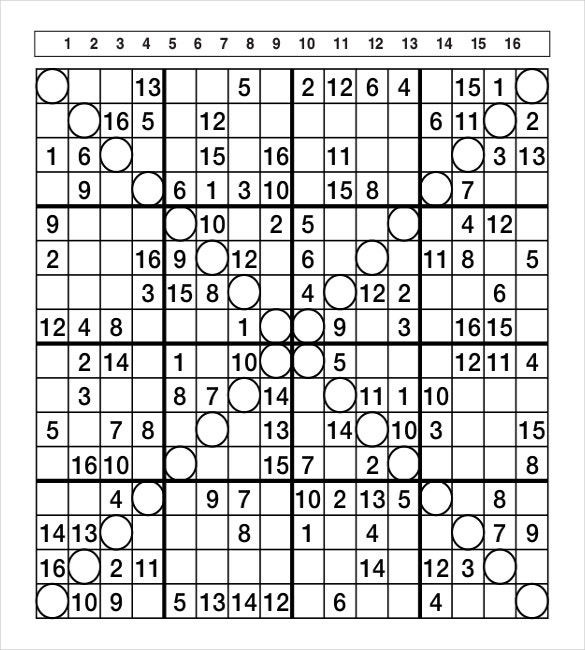 Super Challenge Sudoku Printable