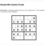 Prinable Sudoku Templates 15 Free Word PDF Documents