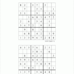 Printable 9 By 9 Sudoku Puzzles For Kids Beginners And Profs