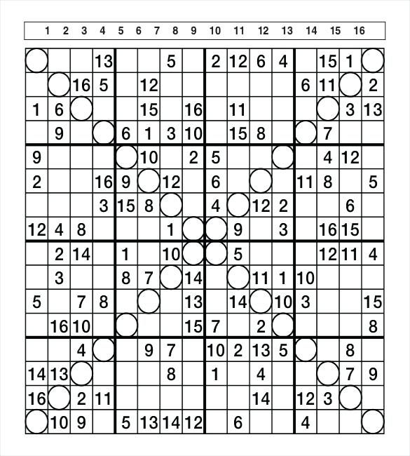 Binary Sudoku Printable
