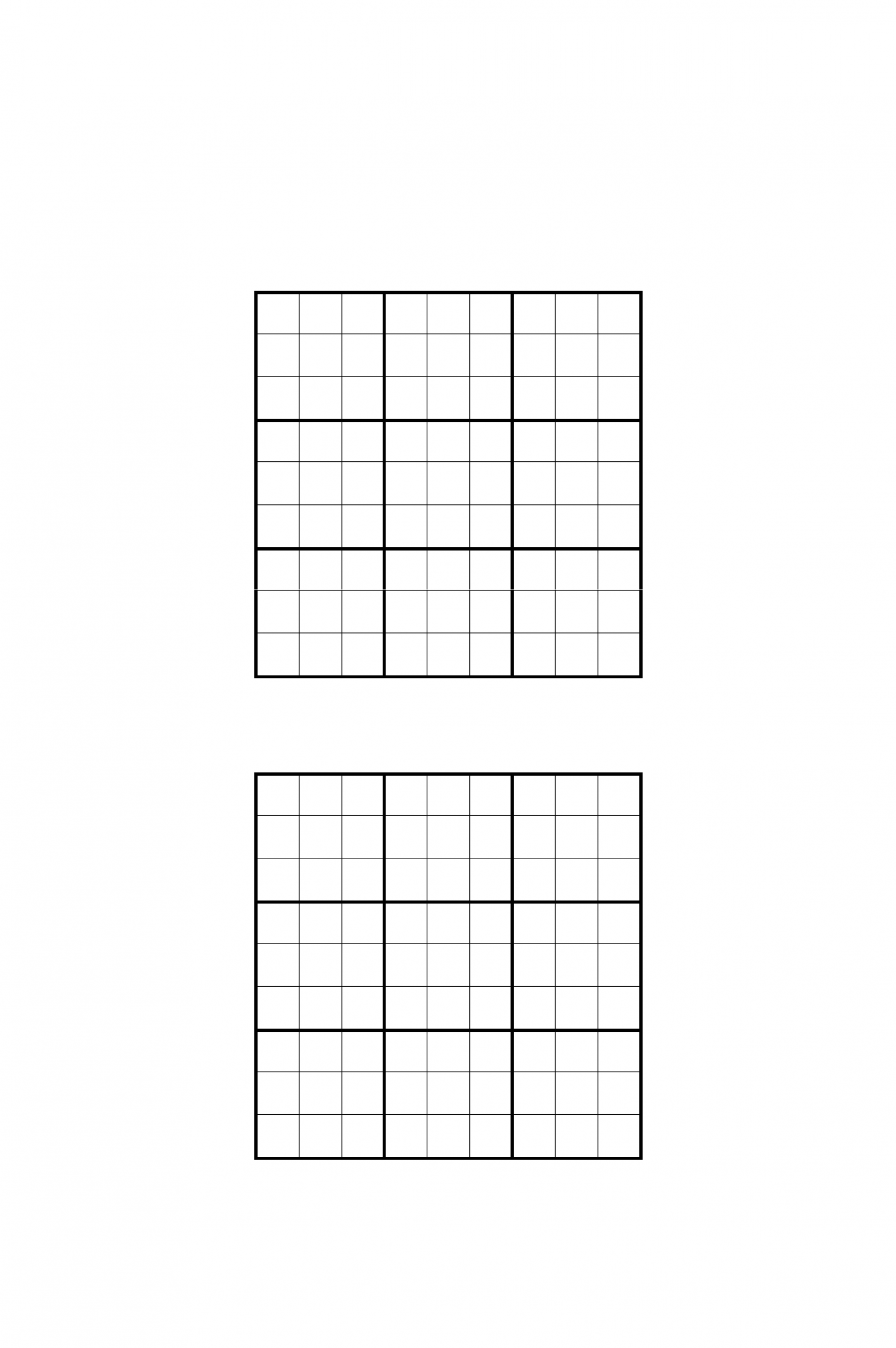 Blank Sudoku Board Free Printable