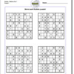 Printable Combination Sudoku Printable Sudoku Free