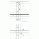 Printable Difficult Level 9 By 9 Sudoku Puzzles For Kids