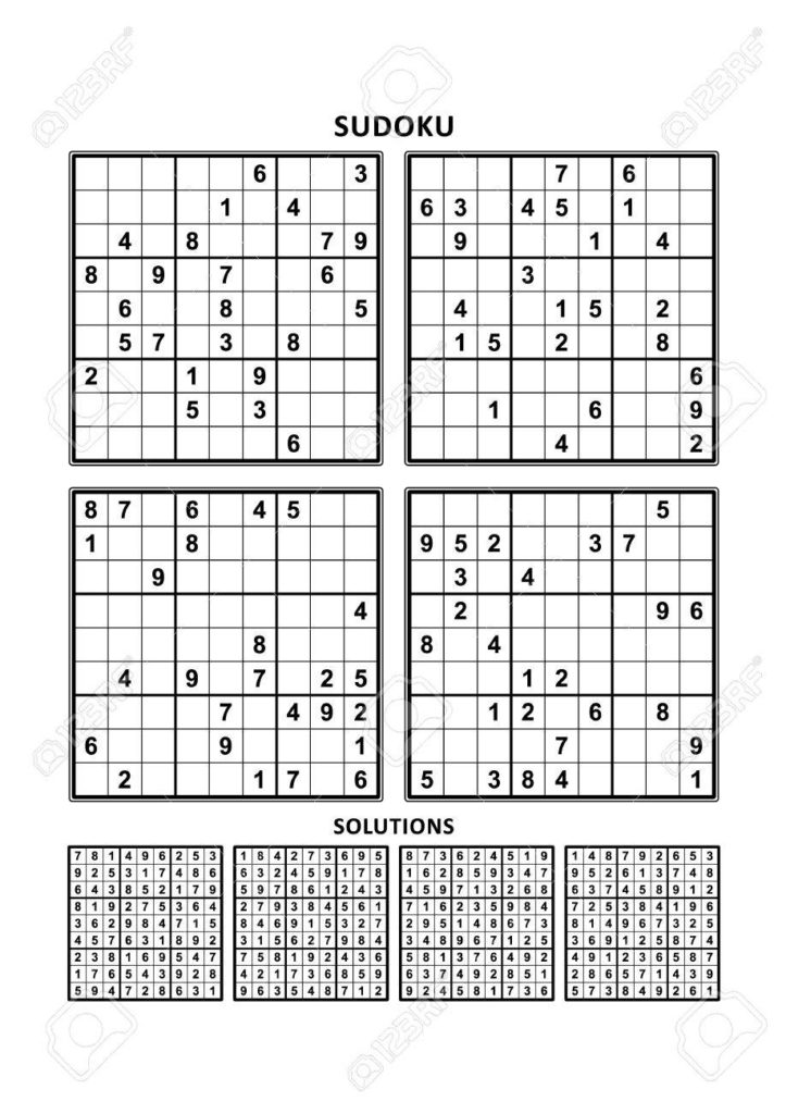 Printable Easy 4 By 4 Sudoku Sudoku Printable