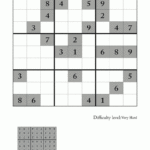Printable Extremely Hard Sudoku Sudoku Printable