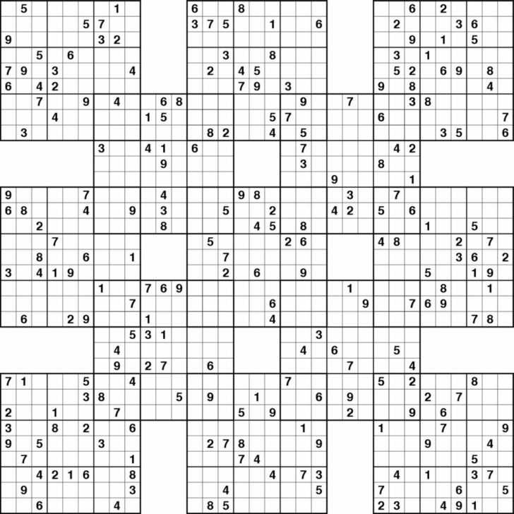 Sudoku Difficulty Level 5 Printable