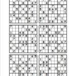 Printable Sudoku 6 Per Page That Are Clever Roy Blog