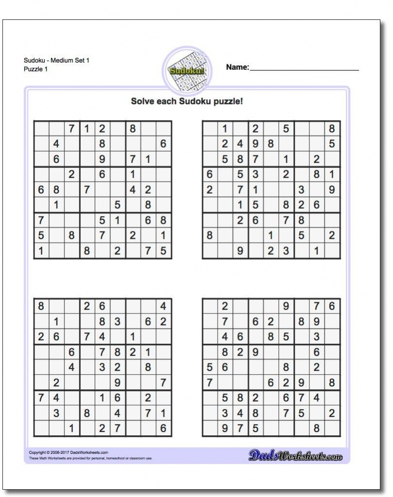 Printable Sudoku 6 To A Page Printable Sudoku Free