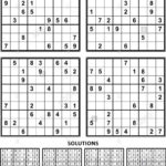 Printable Sudoku And Answers Sudoku Printable