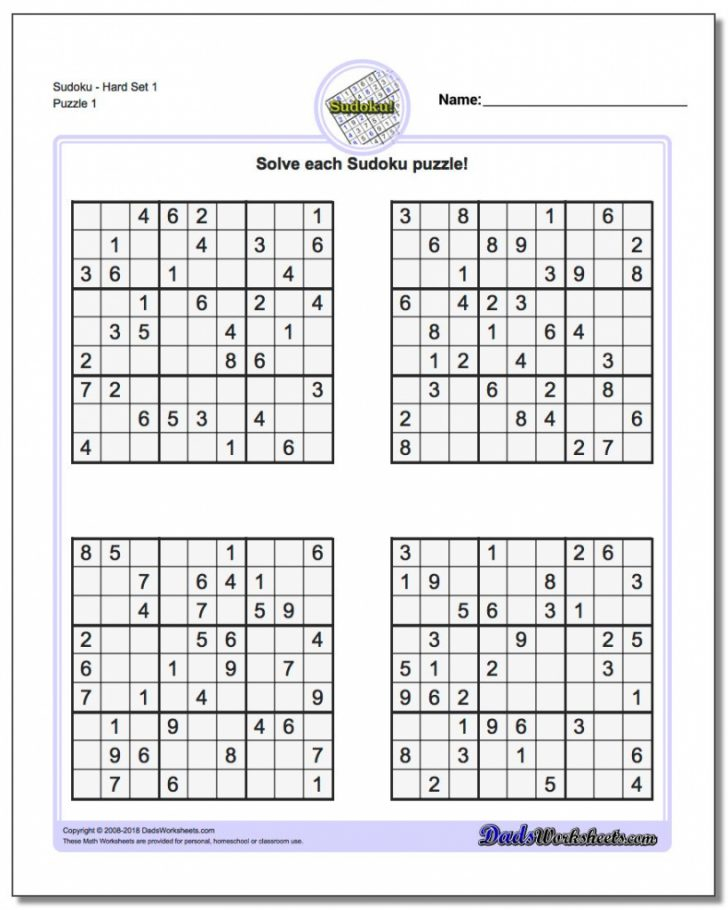 Printable Usa Today Sudoku Puzzles