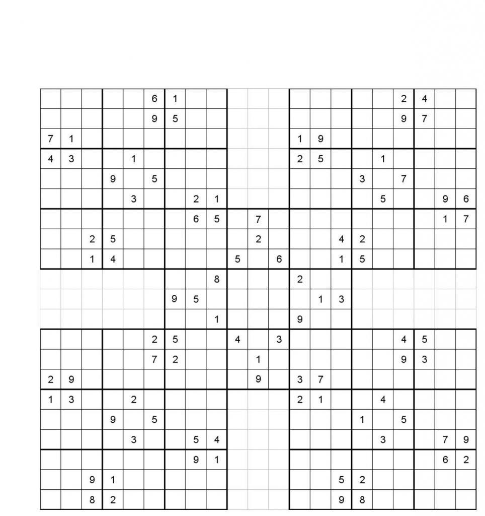 5 Square Easy Sudoku Printable Pdf