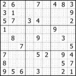 Printable Sudoku Printable Sudoku Puzzle Easy