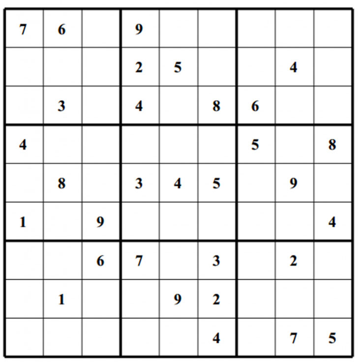Printable Sudoku Puzzles 1 Per Page