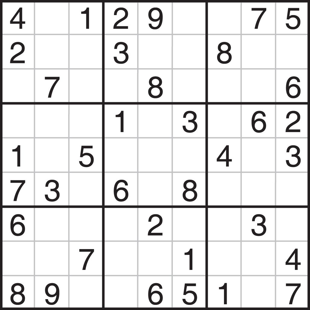 Easy Sudoku 4x4 Printable
