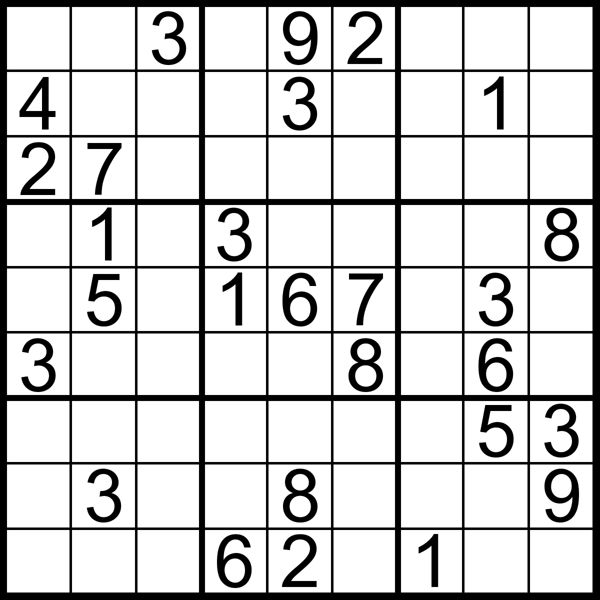 Printable X Sudoku Puzzles