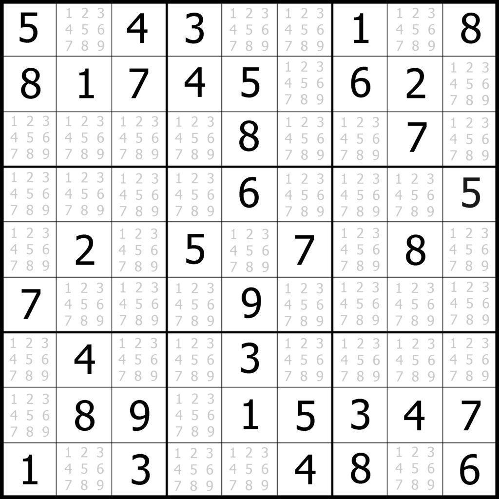 Printable Sudoku Puzzles Easy 6 Printable Crossword Puzzles