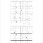 Printable Very Difficult Level 9 By 9 Sudoku Puzzles
