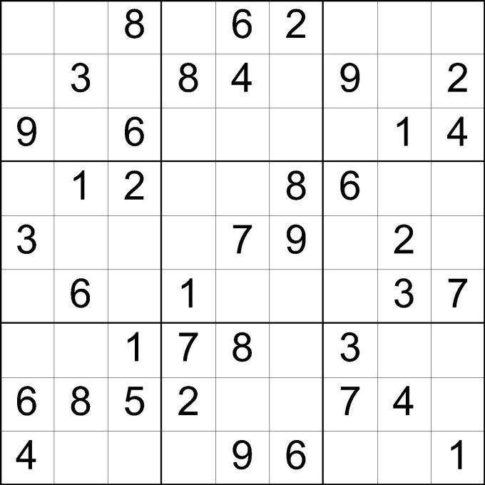 9 X 9 Sudoku Printable