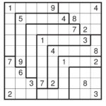 Puzzle 44 Irregular Sudoku