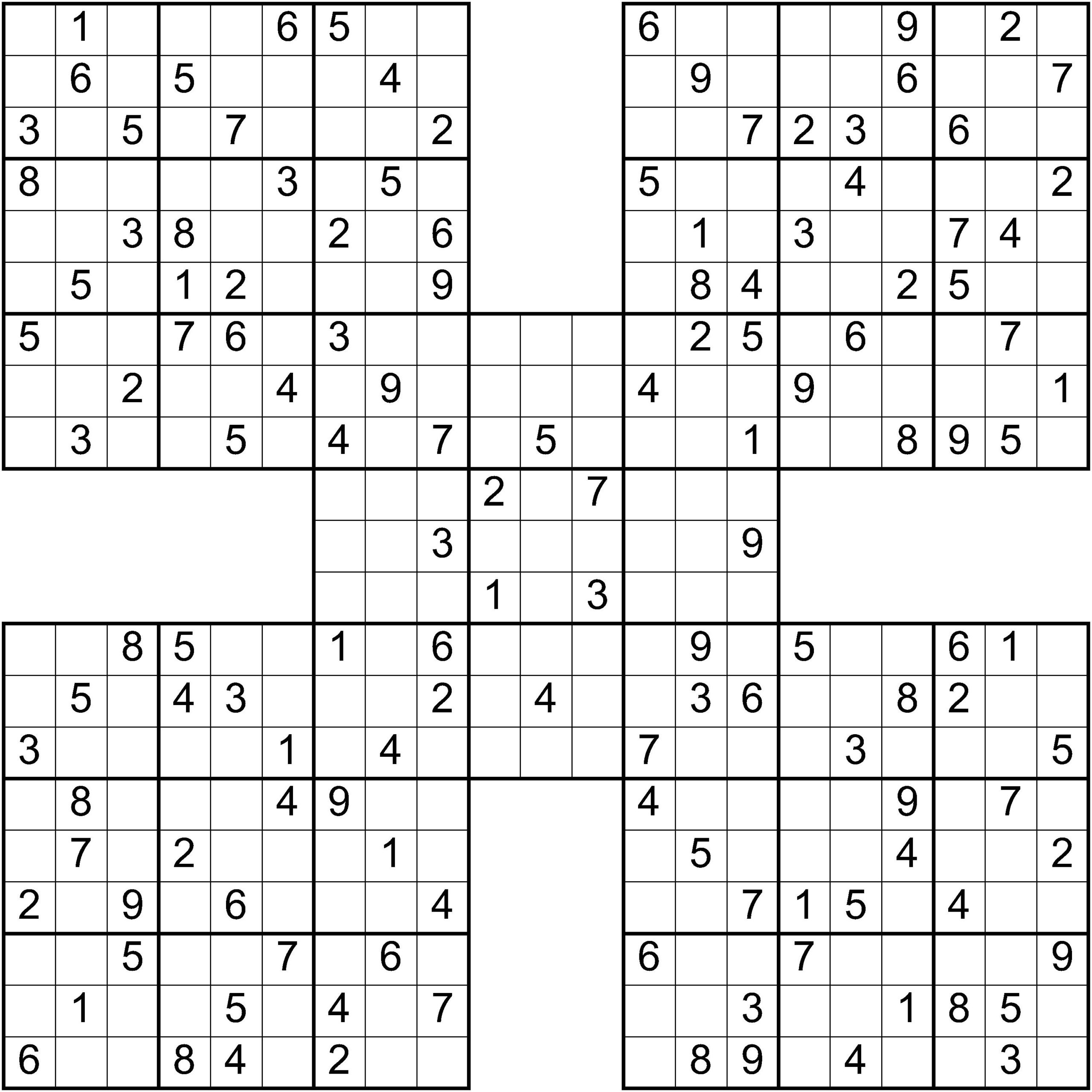 Sudoku Variants Printable