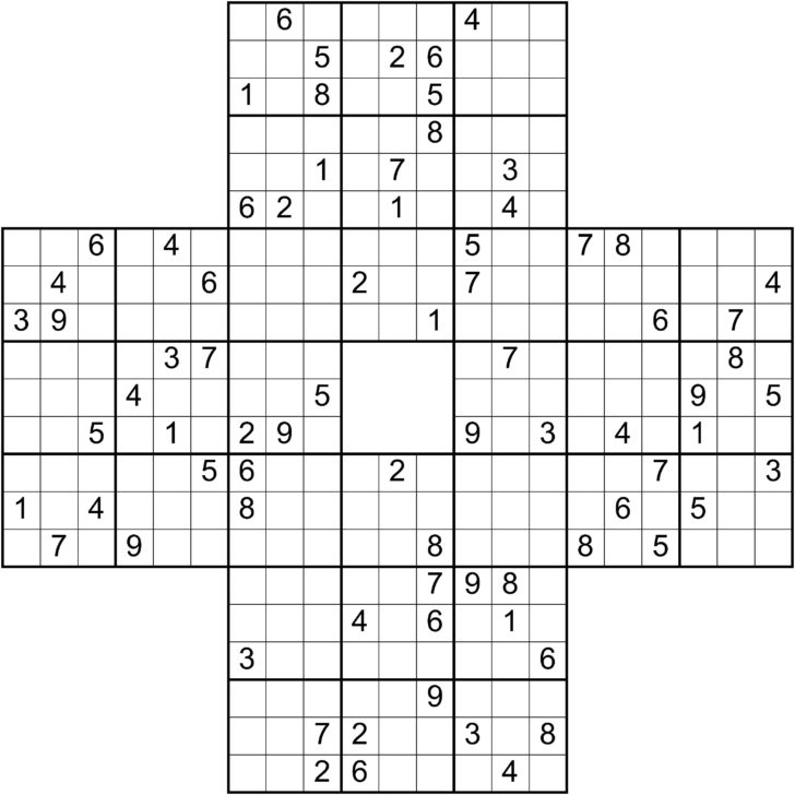 Free Printable Samurai Sudoku Books