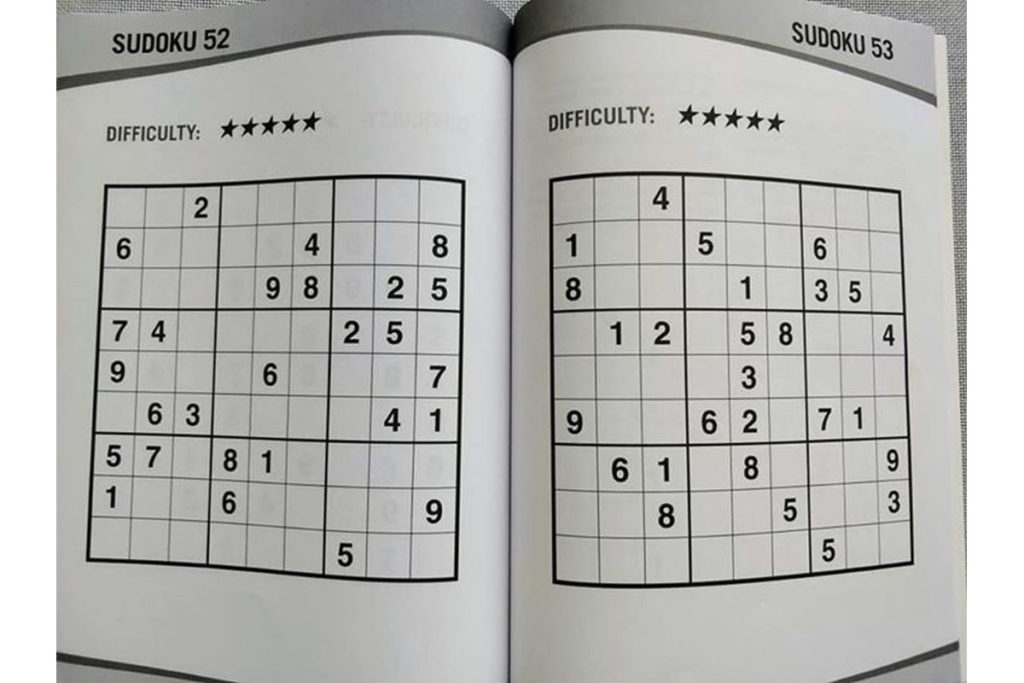 Puzzle Time Large Print Sudoku Purple Activity Books For
