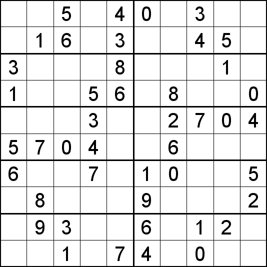 Sudoku 10x10 Printable