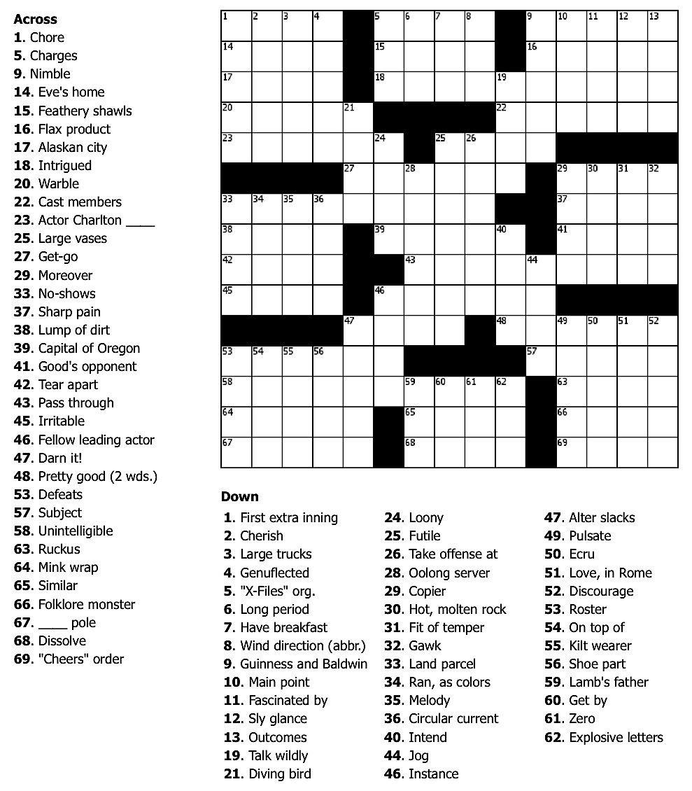 Crossword Sudoku Word Search Printables